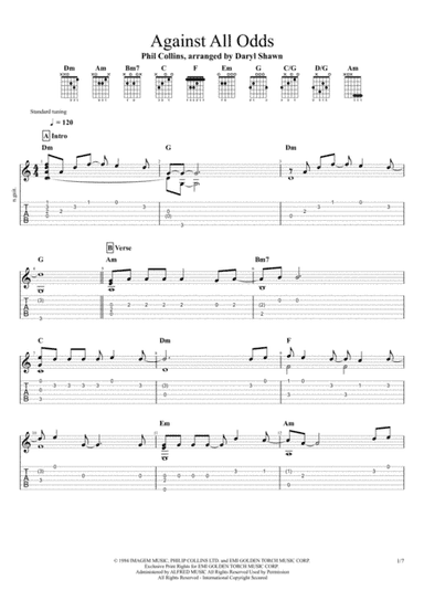 Against All Odds (take A Look At Me Now) (arr. Daryl Shawn)
