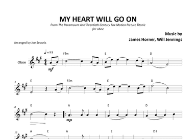 My Heart Will Go On (love Theme From 'titanic') (arr. Joe Securis)
