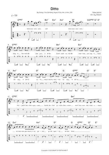 Ditto (arr. Arr. Alison)