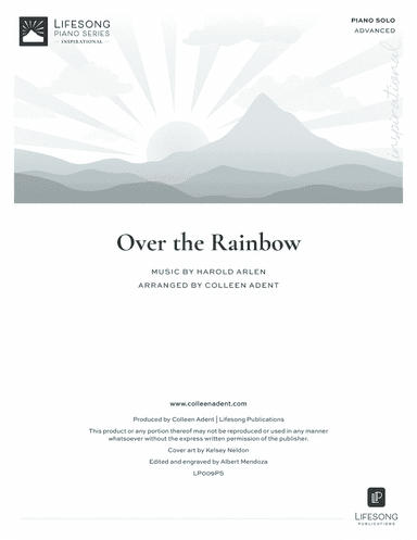Over The Rainbow (from The Wizard Of Oz) (arr. Colleen Adent)
