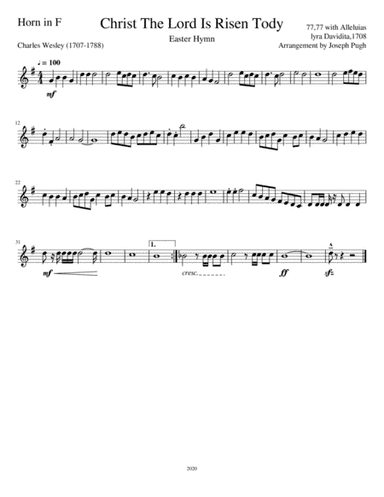 Christ The Lord Is Risen Today (arr. Joseph Pugh)