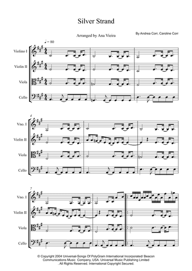 Silver Strand (arr. Ana Vieira)