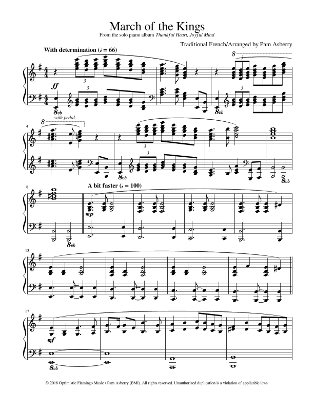 March of the Kings (arr. Pam Asberry)