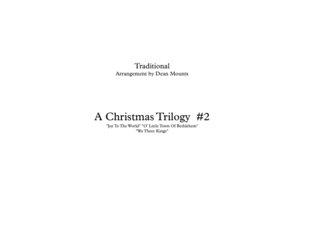 A Christmas Trilogy  #2  (Brass Quintet) (arr. Dean Mounts)