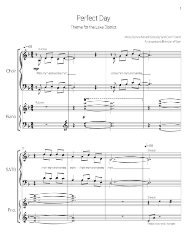 Perfect Day (theme From The World Of Peter Rabbit And Friends) (arr. Brendan Wilson)