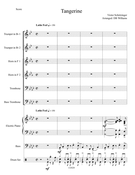 Tangerine (arr. DB Williams)