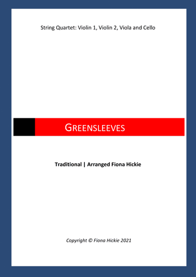 Greensleeves (arr. Fiona Hickie)