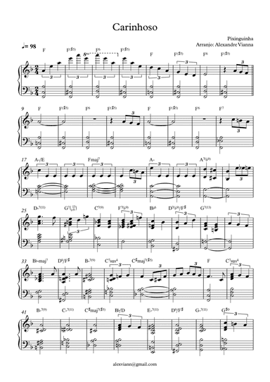 Carinhoso (arr. Alexandre Vianna)