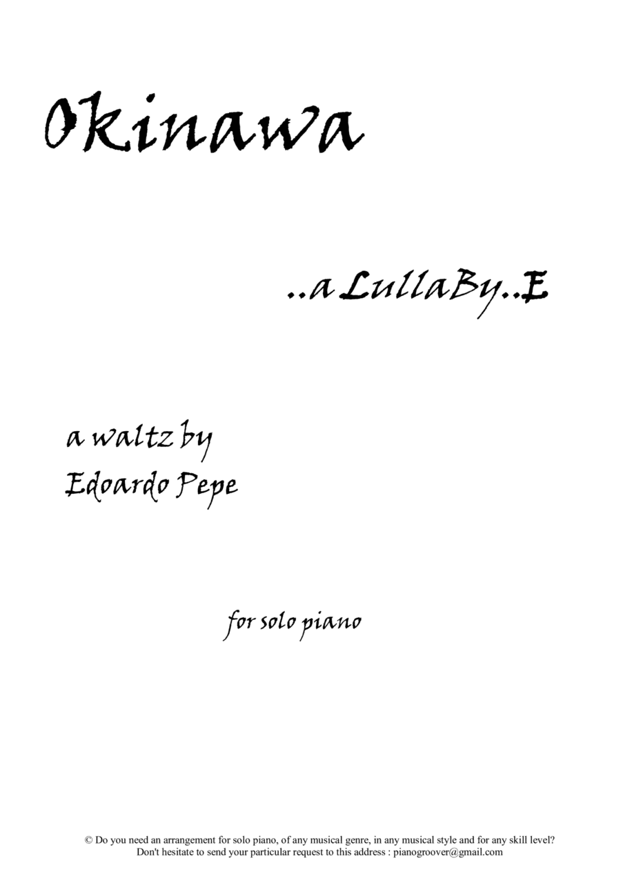 Okinawa ..a lullaBy..e