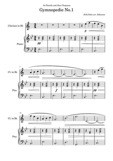 Gymnopedie No. 1 (arr. Chris Atkinson)
