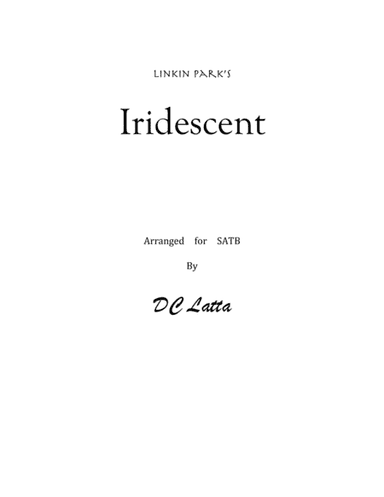 Iridescent (arr. David C Latta)