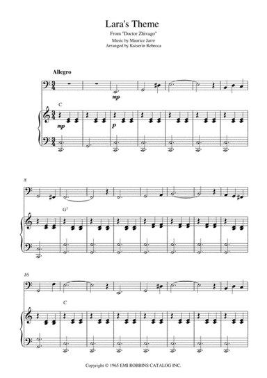 Lara's Theme From Doctor Zhivago (arr. Kaiserin Rebecca)