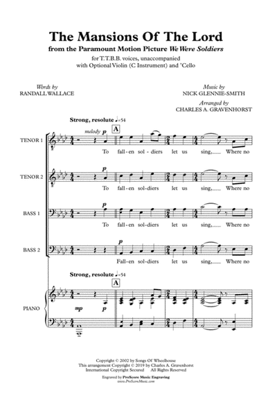 The Mansions Of The Lord (arr. Charles A. Gravenhorst)