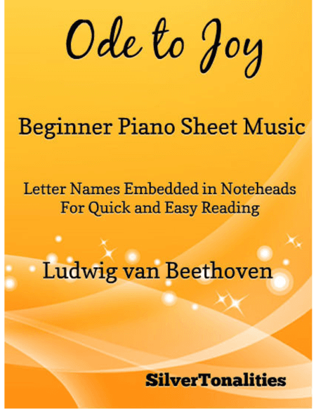 Ode to Joy Beginner Piano Sheet Music (arr. SilverTonalities)