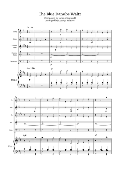 The Blue Danube Waltz (arr. Rodrigo Faleiros)