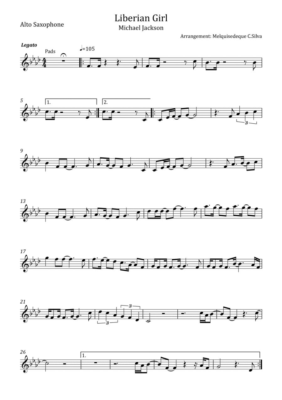 Liberian Girl (arr. Melquisedeque C.Silva)