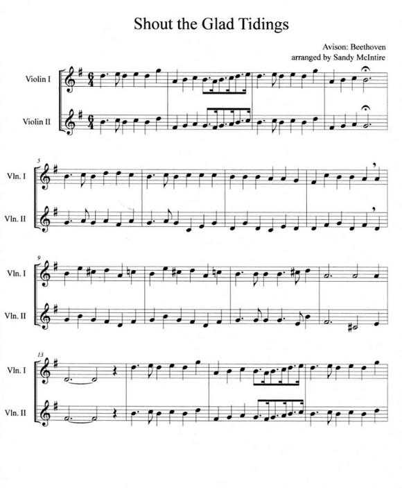 Shout the Glad Tidings (arr. Sandy McIntire)