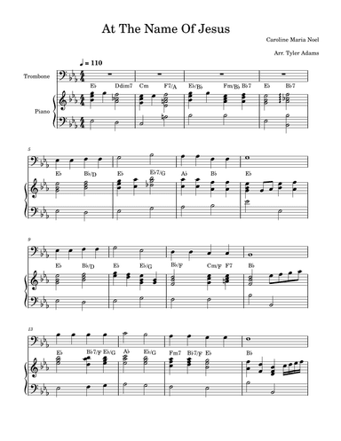 At The Name Of Jesus (arr. Tyler Adams)