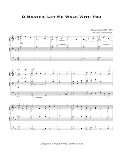 O Master, Let Me Walk With You (arr. David Christensen)