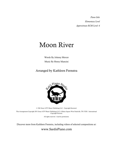 Moon River (arr. Kathleen R Feenstra)