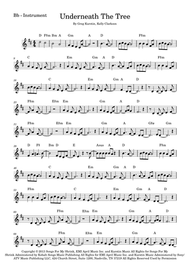 Underneath The Tree (arr. Fabio Eduardo de Oliveira)