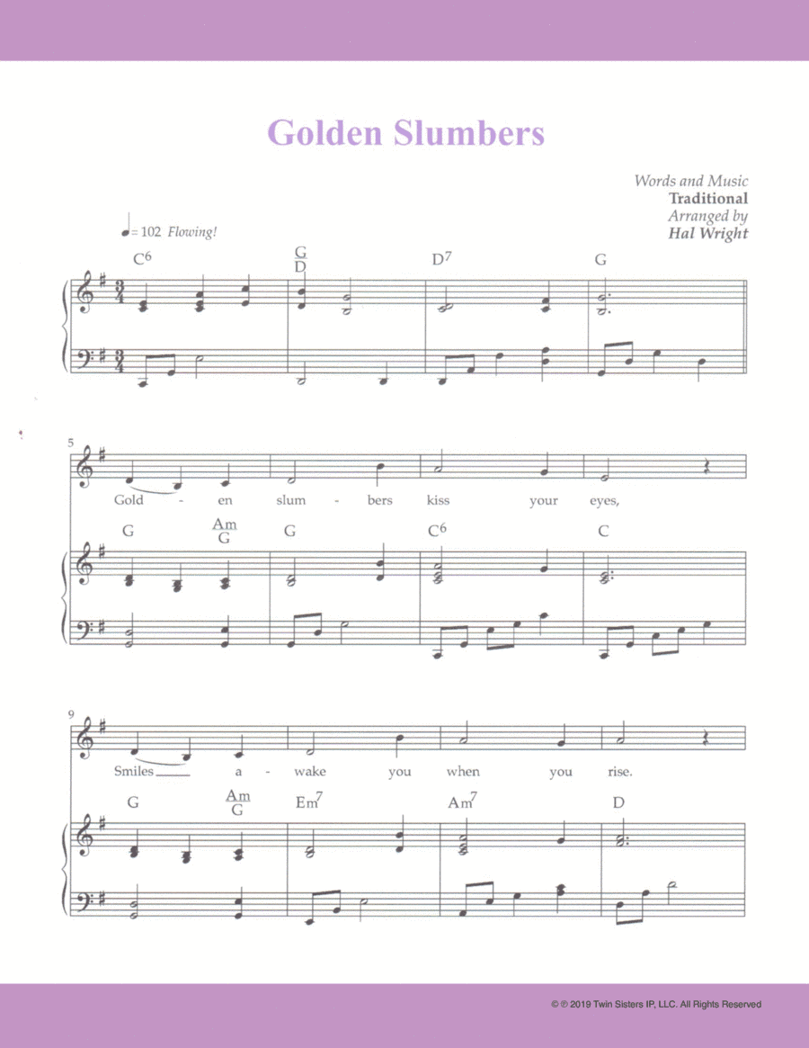 Golden Slumbers (arr. Hal Wright)