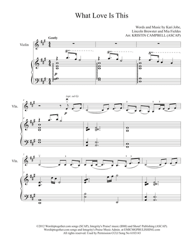 What Love Is This (arr. Kristin Coleman Campbell)