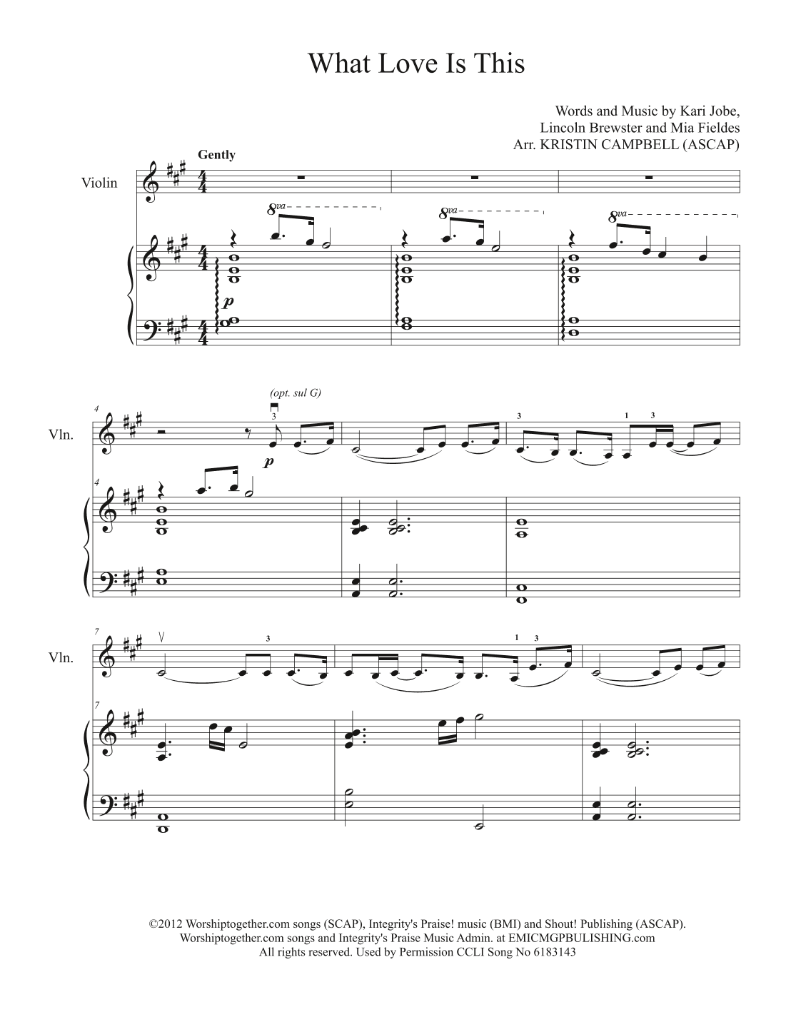 What Love Is This (arr. Kristin Coleman Campbell)