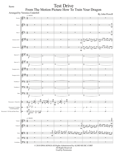 Test Drive (arr. Veronica Underhill)