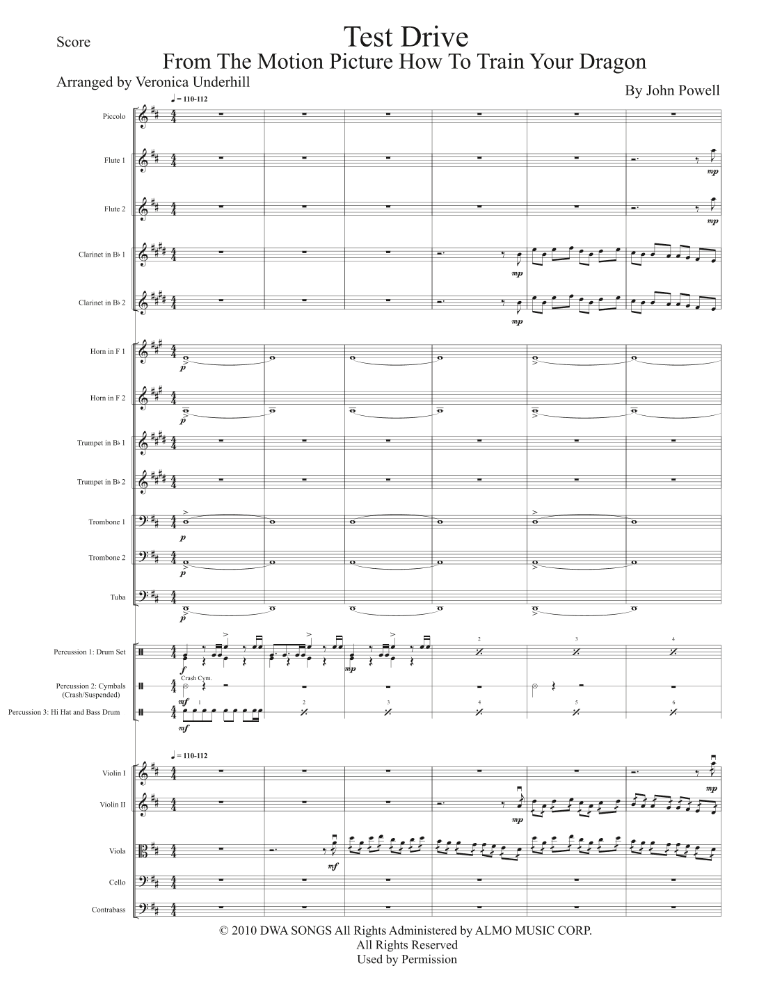 Test Drive (arr. Veronica Underhill)