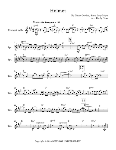 Helmet (arr. Emily Gray)