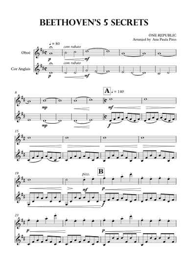 Secrets (arr. Ana Paula Pires)
