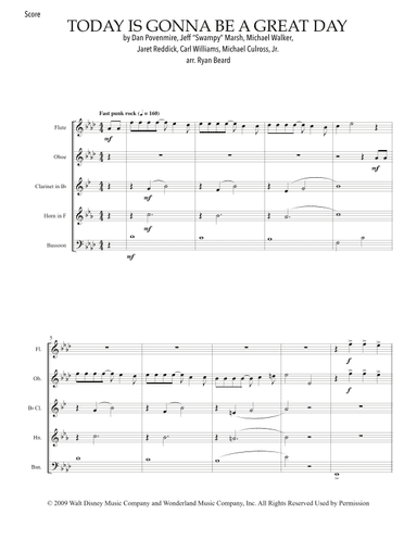 Today Is Gonna Be A Great Day (arr. Ryan Beard)