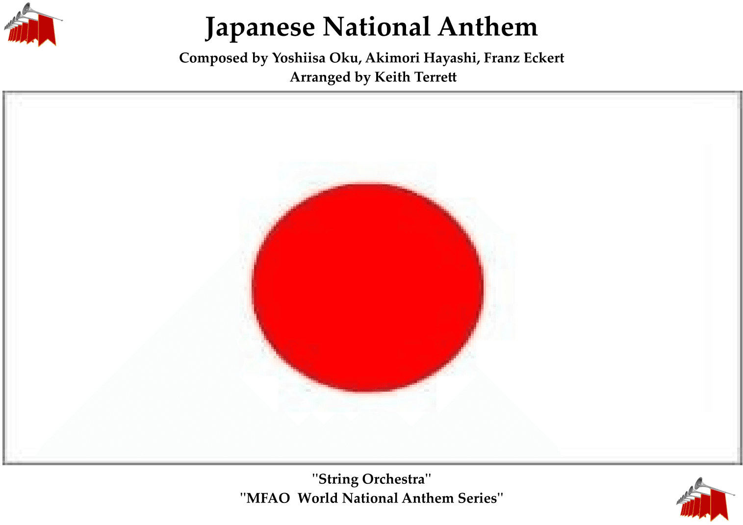 Japanese National Anthem for String Orchestra (World National Anthem Series) (arr. Keith Terrett)