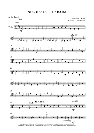 Singin' In The Rain (arr. Lee Mitchell)