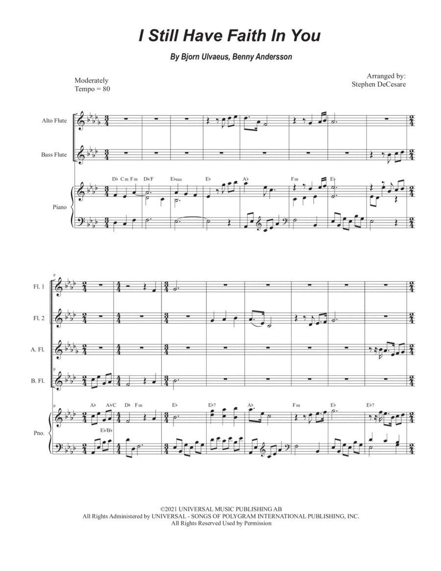 I Still Have Faith In You (arr. Stephen DeCesare)