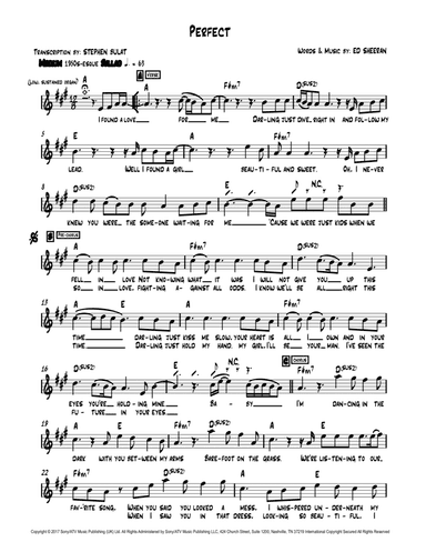 Perfect (arr. Stephen Bulat)