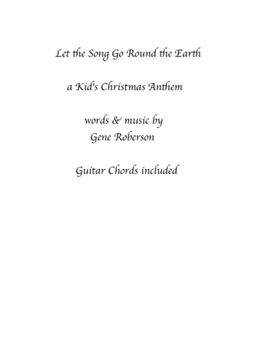Let the Song Go Round the Earth