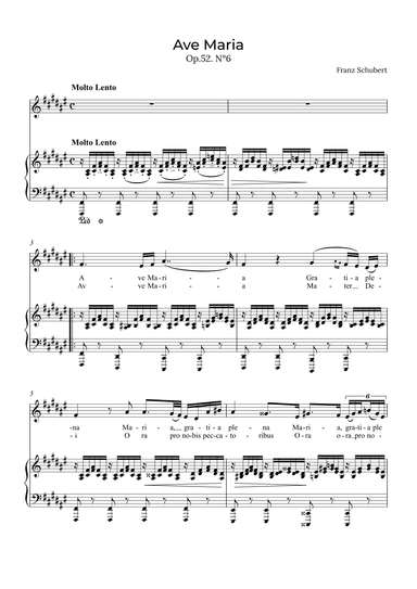 Ave Maria Schubert - Soprano in F# (arr. Alex Nunes Rodrigues)