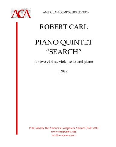 [Carl] Piano Quintet, "Search"