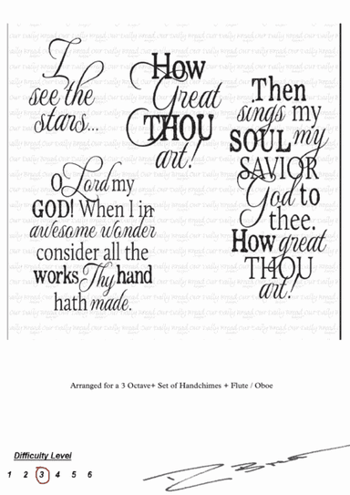 How Great Thou Art (arr. Copyright (c) - RpB Music 2017)