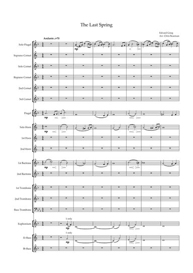 The Last Spring (arr. Chris Bearman)