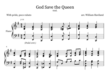 God Save The Queen (UK National Anthem) (arr. William Haviland)