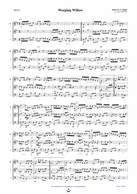 Weeping Willow (arr. Josef STASTNY)