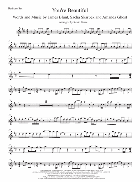 You're Beautiful (arr. Kevin Busse)