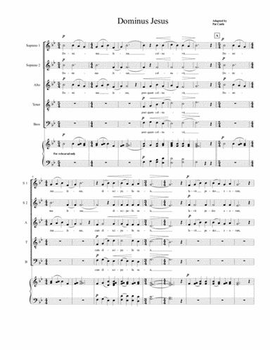 Dominus Jesus (arr. Celebration Music)
