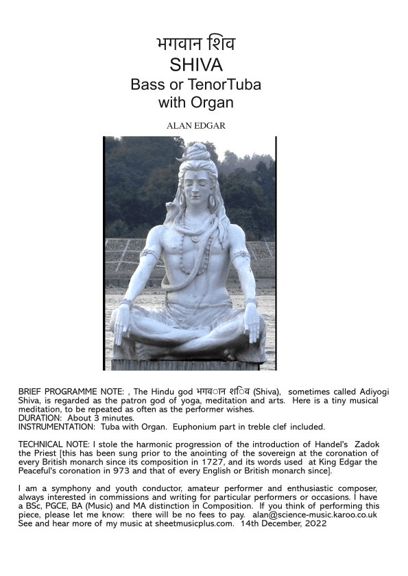 SHIVA MEDITATION Tuba with Organ