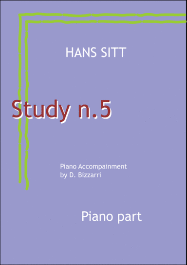 Hans Sitt study n.5 piano accompainment - op. 32 (arr. Davide Bizzarri)