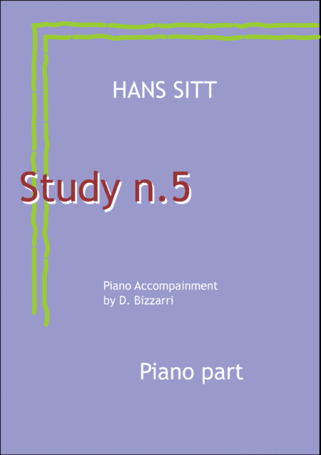 Hans Sitt study n.5 piano accompainment - op. 32 (arr. Davide Bizzarri)