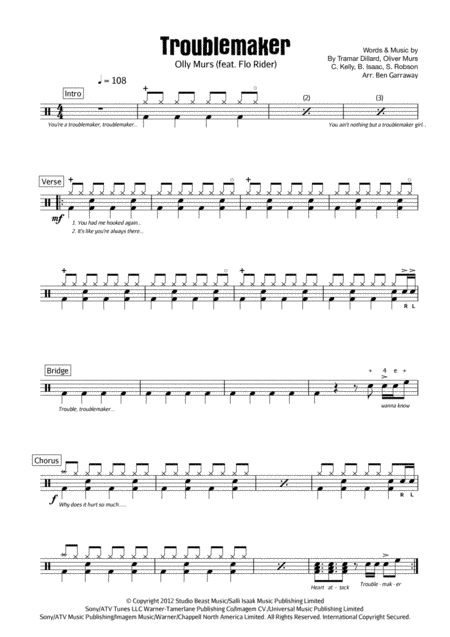 Troublemaker (arr. Ben Garraway)